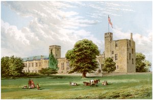 Sudeley Castle, Gloucestershire, huis van de familie Dent, ca. 1880 door Unbekannt