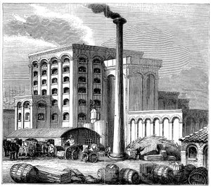 Suikerraffinaderij, Southampton, Engeland, geopend in 1851