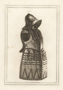Harnas van zwarte morion of arquebus door Unbekannt