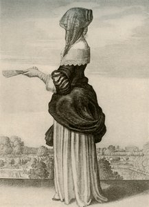 Zomer - Gebruikelijke zomerkleding van een Engelse dame, regering van Karel I door Unbekannt