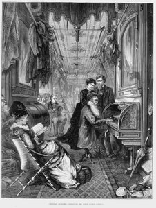 Zondagochtend op de Union Pacific Railroad, VS, 1875 door Unbekannt