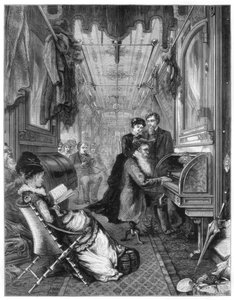 Zondag op de Union Pacific Railway, VS, 1875 door Unbekannt