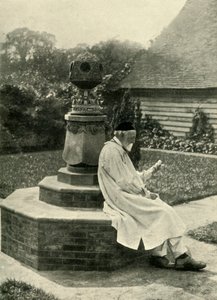Zonnewijzer in de tuin van Limnerslease, en...G. F. Watts, Esq., R.A., ca. 1890s, 1902 door Unbekannt