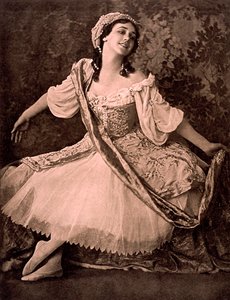 Tamara Karsavina, Russische ballerina, in Nikolai Tcherepnins ballet Le Pavillon d