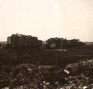 Tanks, Juvincourt, Noord-Frankrijk