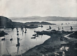 Tarbert - Vissersboten gaan uit, 1895 door Unbekannt