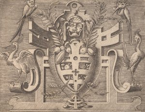 Targhe ed altri ornati di varie e capricciose invenzioni Cartouches en andere ornamenten, 1773 door Unbekannt