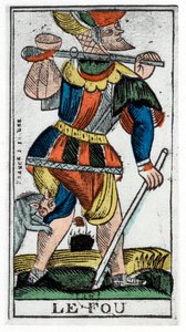 Tarotkaart van de dwaas, Jergot Tarot door Unbekannt