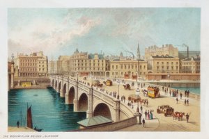 Telfords brug over de Clyde bij Broomielaw, Glasgow, 1891 door Unbekannt