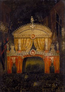Temple Bar Verlicht voor het Huwelijk van de Prins van Wales, 11 maart 1863 door Unbekannt