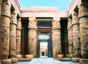 Tempel van Khonsu, Karnak, Luxor, Egypte door Unbekannt