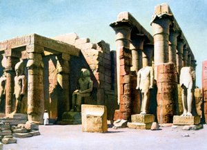 Tempel van Ramses II, Luxor, Egypte door Unbekannt