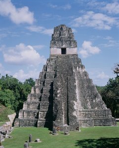 Tempel van de Jaguar (Tempel 1) Maya, Late Klassieke Periode ca. 600-900