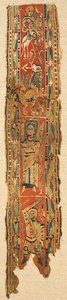 Textiel Fragment, Byzantijns, 6e-8e eeuw door Unbekannt