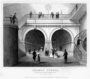 Thames Tunnel, Londen, 19e eeuw door Unbekannt