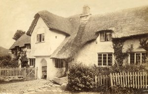 Huisje met rieten dak, Lustleigh, Devon