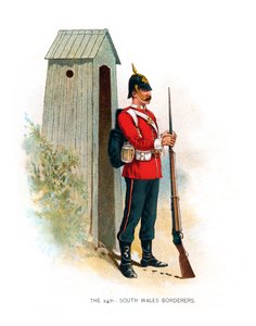 De 24e South Wales Borderers, ca. 1890 door Unbekannt