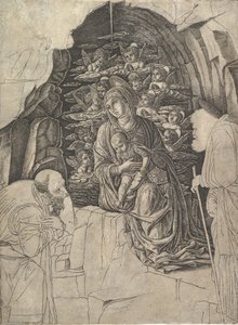 De aanbidding der wijzen, ca. 1475-80 door Unbekannt