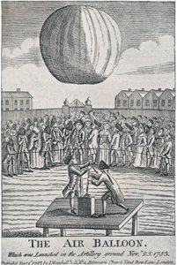 De luchtballon, 1783, 1920 door Unbekannt