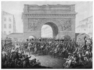 De geallieerden betreden Parijs, 31 maart 1814, 1900 door Unbekannt