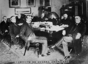 Het Amerikaanse oorlogskabinet, 1898