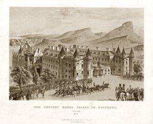 Het oude koninklijke paleis van Holyrood. Edinburgh