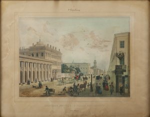Het Anichkov-paleis in Sint-Petersburg, eind jaren 1840