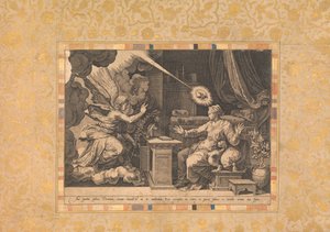 De annunciatie, folio uit het Bellini-album, ca. 1600 door Unbekannt