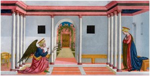 De Annunciatie, ca. 1445 door Unbekannt