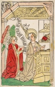 De Annunciatie, ca. 1460-70 door Unbekannt