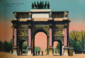 De Arc de Triomphe du Carrousel, Parijs, ca. 1920