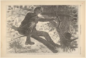 Het leger van de Potomac - Een scherpschutter op wacht, Harpers Weekly, Vo..., 15 november 1862 door Unbekannt