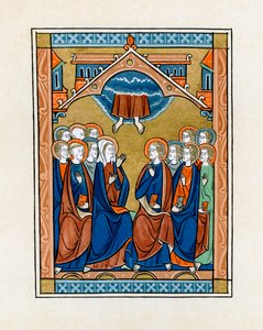 De Hemelvaart, 1250-1260 door Unbekannt