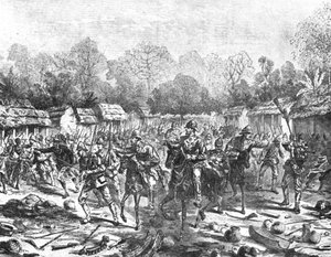 De Ashanti-expeditie, 1873-74: Sir Garnet Wolseley betreedt Kumasi, 4 februari 1874, 1901 door Unbekannt