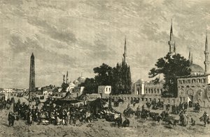 Het At-Meidan - Oud Hippodroom - Met Zuil van Theodosius, Constantinopel, 1890