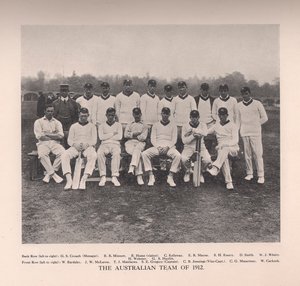 Het Australische cricketteam van 1912 door Unbekannt
