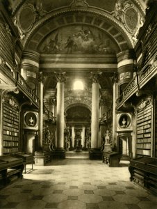 De Oostenrijkse Nationale Bibliotheek, Wenen, Oostenrijk, ca. 1935 door Unbekannt
