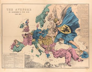 De Wreker: Een allegorische oorlogskaart voor 1877, 1876-1877 door Unbekannt