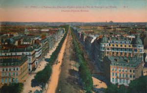 De Avenue des Champs-Elysées, Parijs, ca. 1920