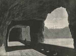 De Axenstrasse, nabij Fluelen, Zwitserland, 1895