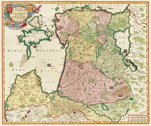 De Oostzee Uit: Ducatuum Livoniae et Curlandiae Nova Tabula, 1705