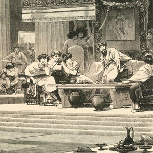 Het banket van Damocles, 1890 door Unbekannt