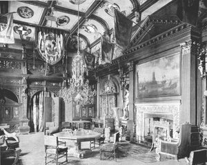 De banketzaal, Knebworth House, Hertfordshire, 1894 door Unbekannt