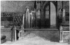 De Bar van het Lagerhuis, Westminster, Londen, 19e eeuw door Unbekannt