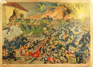 De Slag bij Czortkow, 1914 door Unbekannt