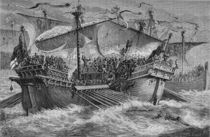 De Slag bij Dover, 24 augustus 1217, c1880