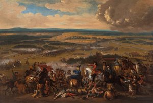 De Slag bij Speyerbach op 15 november 1703 door Unbekannt