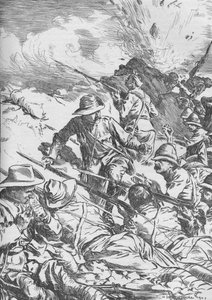 De Slag bij Spion Kop, Boerenoorlog, Zuid-Afrika, 1900