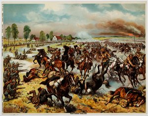 De slag bij Tannenberg, augustus 1914 door Unbekannt