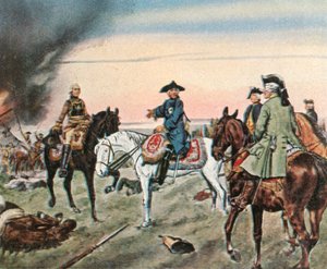 De Slag bij Zorndorf, 25 augustus 1758, 1936 door Unbekannt